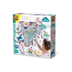 SES Aqua bath toys, 14 piece fairytale bath toy set, includes unicorns, stars, castles, and more - SES Creative