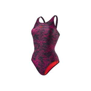 Boom Allover Speedo női úszódressz fekete /láva piros 32-es méretben 85621147 Női fürdőruhák