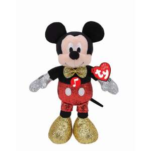 Plusz TY 25 cm-es sapkás babák Disney Mickey csillogással és hangokkal 56159150 "Mickey"  Plüssök