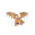 Papo Golden Two-Headed Dragon, a detailed and realistic dragon figurine with two heads and fire-breathing action, perfect for imaginative play and collectors