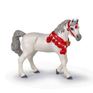 Papo White Parade Horse Figurine - Mercaton Figure