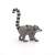 Papo Lemur with Baby Figurine, side view, realistic animal toy for kids