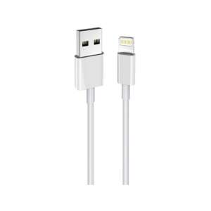 Cablu Stansson MFI 1m USB - Lightning, alb, pentru încărcarea și sincronizarea iPhone-urilor - Cabluri de date
