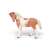 Papo Pinto Horse Figurine, side view, brown and white horse toy