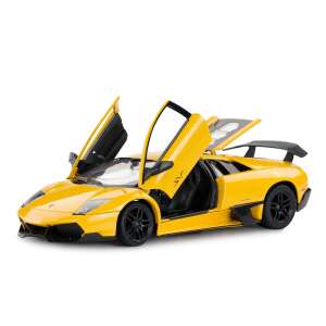 LAMBORGHINI MURCIELAGO LP670-4 FÉM AUTÓ SÁRGA 1:24 MÉRETARÁNYÚ