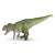 Papo Ceratosaurus dinosaur figure, realistic green and brown dinosaur toy for kids, side view