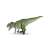Papo Ceratosaurus dinosaur figure, realistic green and brown dinosaur toy for kids, side view
