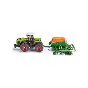 Claas Xerion traktor + Amazone Cayena 6001 vetőgép, 1:87 - SIKU 85277543 Munkagép gyerekeknek - Utánfutó