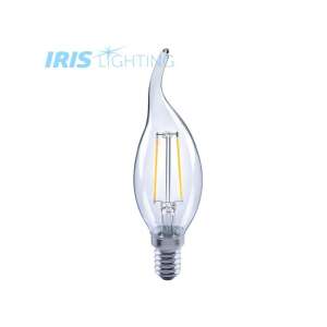 LED žiarovka Iris Lighting Filament Bulb Longtip E14, 4W, 4000K, 360lm, tvar sviečky - Lampy&osvetlenie
