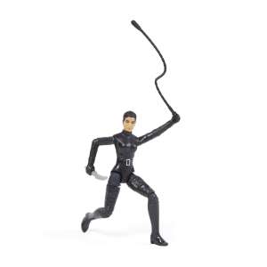 The Batman Selina Kyle action figure, 4 inch, 10 cm, in action pose with whip - Spin Master