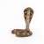 Papo King Cobra figurine, front view, realistic detailed model of a King Cobra snake