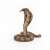 Papo King Cobra figurine, side view, realistic detailed model of a King Cobra snake