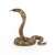 Papo King Cobra figurine, side view, realistic detailed model of a King Cobra snake