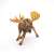Papo Moose Figurine, front view, realistic animal toy for kids, brown and beige, large antlers