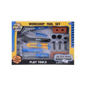 13 darabos játék szerszámkészlet gyerekeknek, kalapács, csavarhúzó, fogó, villáskulcs és még sok más, tökéletes a szerepjátékhoz - Barkácsolás, Autópálya & Parkolóház és Figura