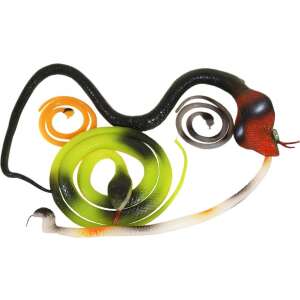 Set of 5 rubber snakes, including a 30 cm long snake - Figure