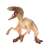 Velociraptor dinosaur figure, 16 cm, brown, plastic, toy