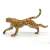 Side view of Papo Running Cheetah Figurine, realistic hand-painted animal toy for kids