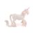 Side view of Papo Unicorn Figure, White Unicorn Figurine