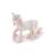 Papo Enchanted Unicorn Figurine, white unicorn with pink mane and tail, detailed and realistic
