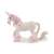 Papo Enchanted Unicorn Figurine, white unicorn with pink mane and tail, detailed and realistic