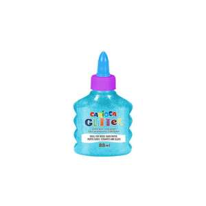 Carioca Glitterkleber, hellblau, 88ml - Flüssige Klebstoffe