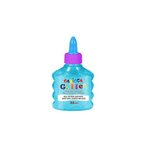 Carioca Glitterkleber, hellblau, 88ml
