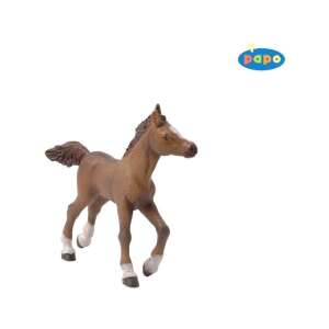 Papo running foal toy figure, brown and white horse figurine - Papo Figure