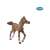 Papo running foal toy figure, brown and white horse figurine