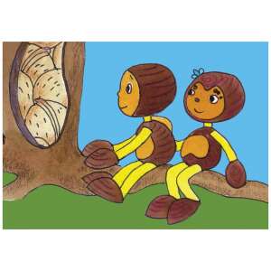 Kippkopp și ceilalți - 3 povești diafilm ilustrație: Kippkopp și Tipptop stau pe o ramură - Filme diapozitive