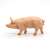 Papo Pig Figurine, realistic farm animal toy, pig model for kids, playset, educational toy