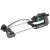 Gardena EcoLine Square Sprinkler, black and silver, angled view