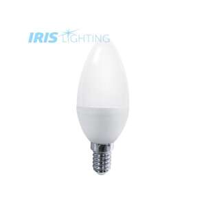 LED žiarovka Iris Lighting E14 C37 6W, 4000K, 540lm, tvar sviečky - Lampy&osvetlenie