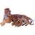 Papo Tigris figura 3 kölyökkel, a tigris anya 3 kölykével, a tigris család, vadállatok figurák, játékfigurák, állatfigurák
