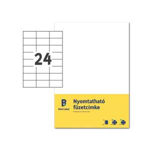 Avery ZF302-10 70x37mm nyomtatható fehér füzetcímke, 24 címke lapon - Füzetcímke