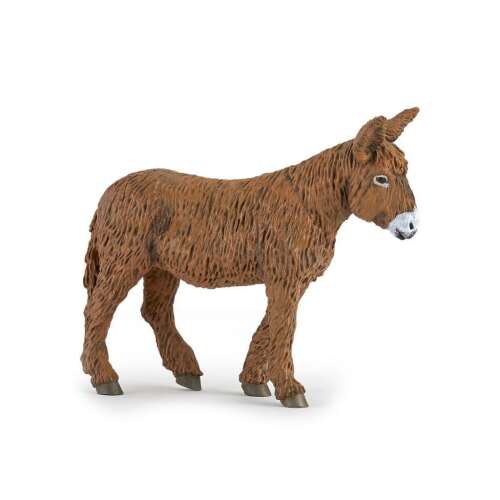 Papo 51168 brown donkey figurine, realistic animal toy for kids