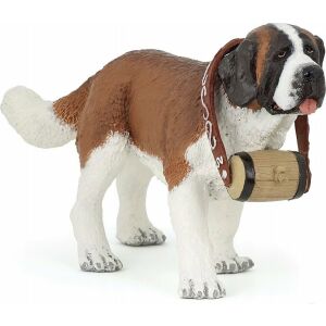 Papo Saint Bernard Dog Figurine - Collectible Animal Figure - Papo Figure