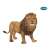 Papo Lion Figurine, front view, realistic animal toy for kids