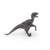 Papo Velociraptor dinosaur figure, side view, realistic, detailed, collectible, toy for kids