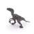 Papo Velociraptor dinosaur figure, side view, realistic, detailed, collectible, toy for kids