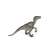 Papo Velociraptor dinosaur figure, side view, realistic, detailed, collectible, toy for kids