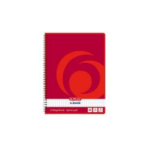 Caiet spiral Herlitz x.book A5 cu pătrate, 80 de foi - Herlitz Caiete