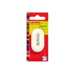 Herlitz ovális radír, fehér, ideális grafitceruzához - Radír