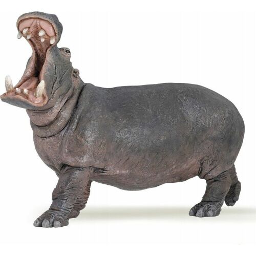 Papo Hippopotamus Toy Figure with Open Mouth