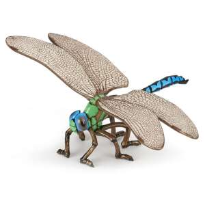 Papo Szitakötő Figurája, valódi, kézzel festett játék gyerekeknek, zöld és kék szitakötő - Papo