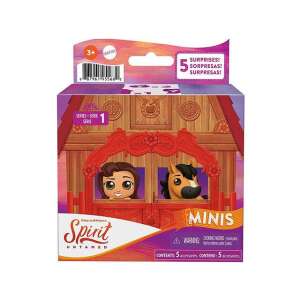 Spirit: Nebunatică Minis pachet orb cu 5 surprize, inclusiv un cal Spirit și o păpușă Lucky, seria 1 - Mattel Figurine de basm