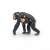 Papo chimpanzee with baby figurine, side view, realistic animal toy for kids