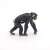 Papo chimpanzee with baby figurine, side view, realistic animal toy for kids
