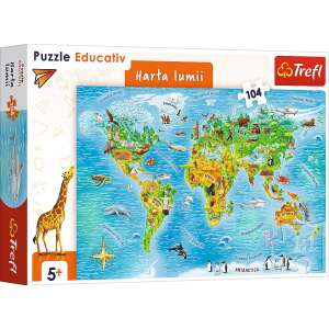 Oktatási puzzle világtérkép 104 részes 56176655 