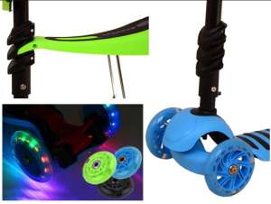 Edi 2in1 háromkerekű világító Roller - Katica #zöld